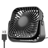 USB Minifläkt – Bordsfläkt med 3 hastigheter, tyst skrivbordsfläkt